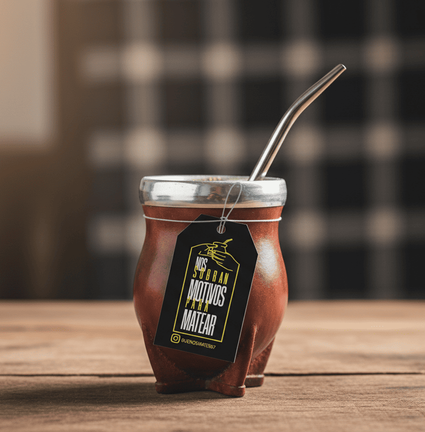 Mate con bombilla, tradicional argentino